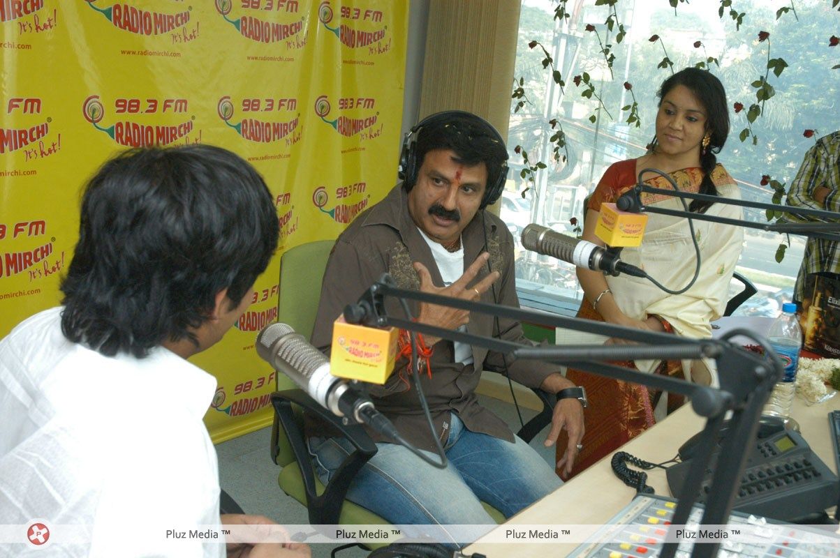 Balakrishna At Radio Mirchi for Sri Rama Rajyam - Pictures | Picture 122236